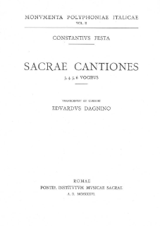Sacrae cantiones 3, 4, 5, 6 vocibus